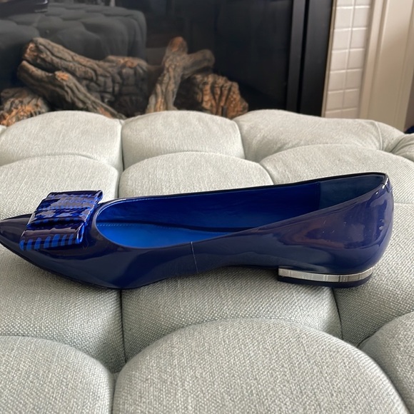 Coach Wesley Blue Patent Leather Flats - Picture 10 of 16